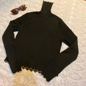 Zara Ribbed Knit Turtleneck Sweater